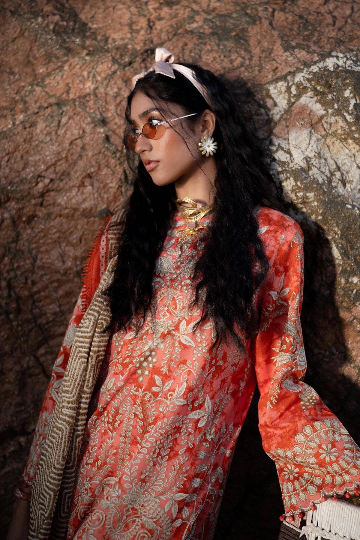 Sana Safinaz | Mahay Spring 24 | H241-018A-2BG -  Sana Safinaz Luxury - Original Designer Dress - House of Maryam