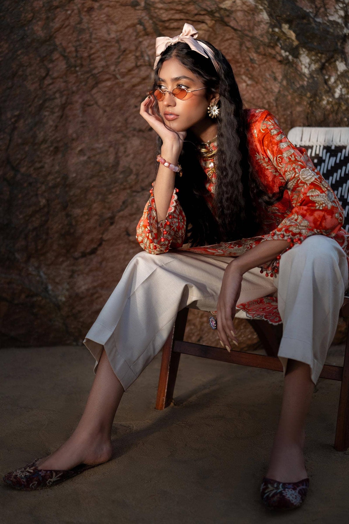 Sana Safinaz | Mahay Spring 24 | H241-018A-2BG -  Sana Safinaz Luxury - Original Designer Dress - House of Maryam
