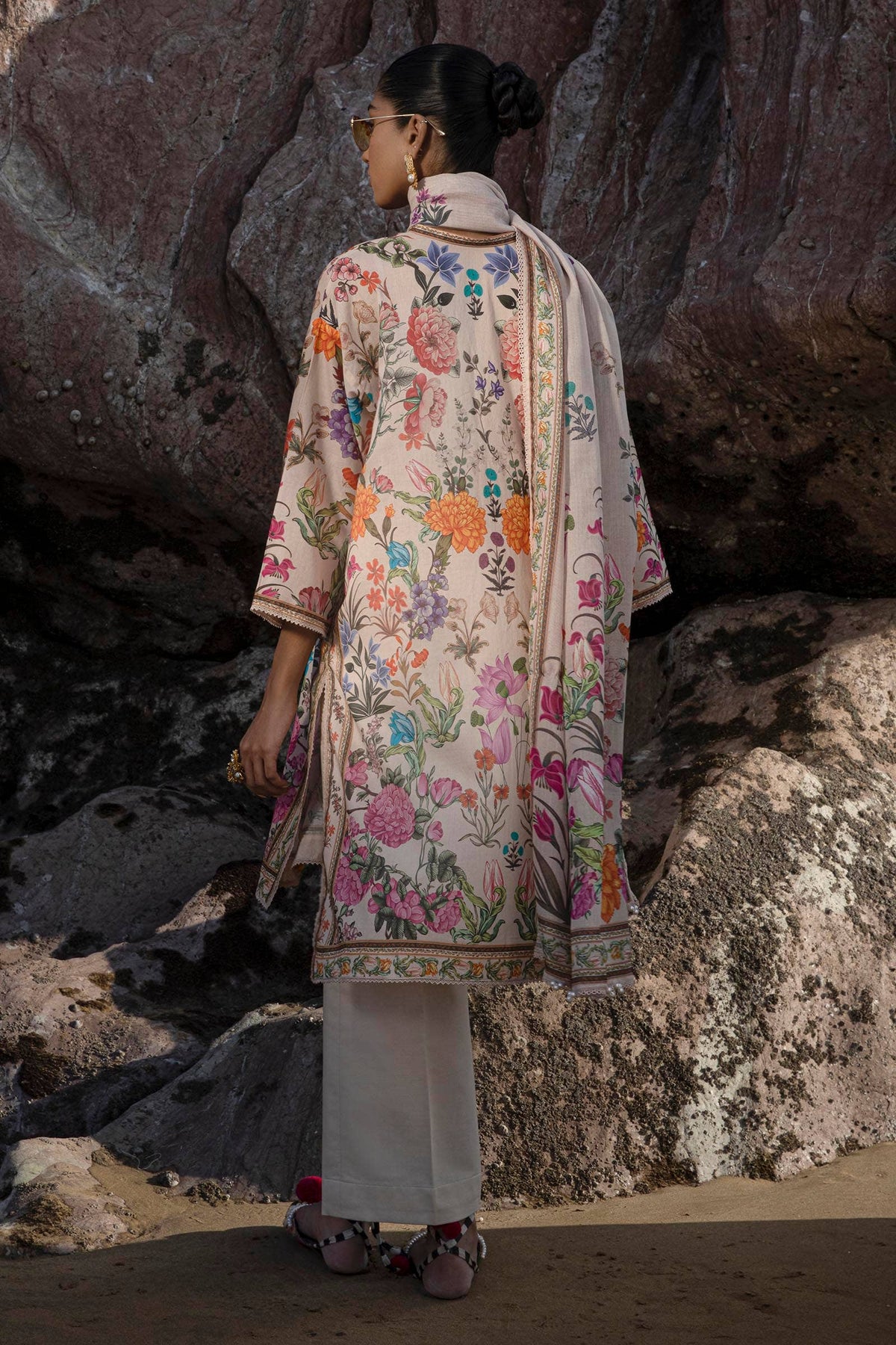 Sana Safinaz | Mahay Spring 24 | H241-019B-3CS -  Sana Safinaz Luxury - Original Designer Dress - House of Maryam