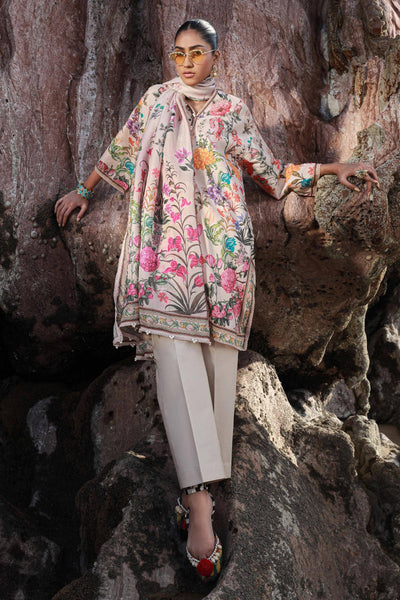 Sana Safinaz | Mahay Spring 24 | H241-019B-3CS -  Sana Safinaz Luxury - Original Designer Dress - House of Maryam