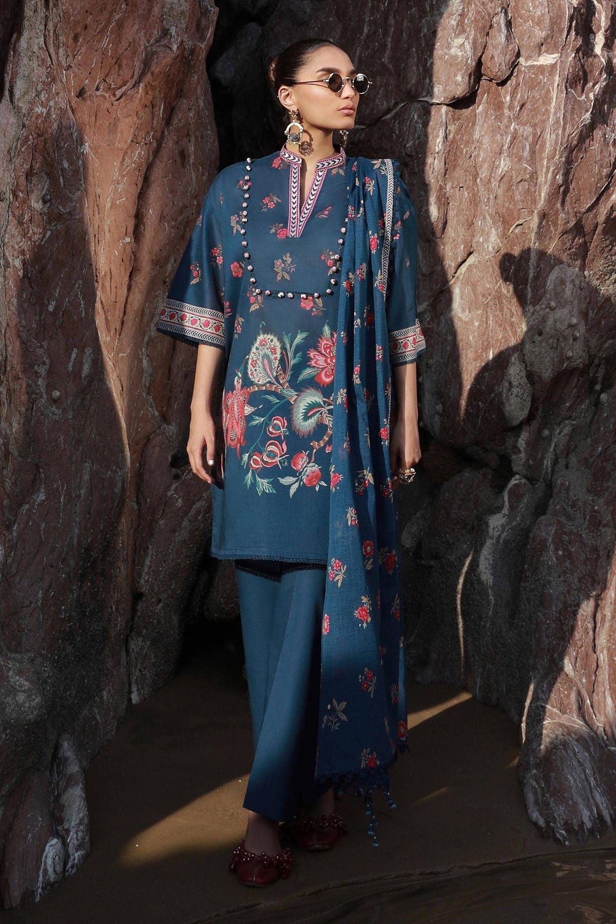 Sana Safinaz | Mahay Spring 24 | H241-020B-3CG -  Sana Safinaz Luxury - Original Designer Dress - House of Maryam