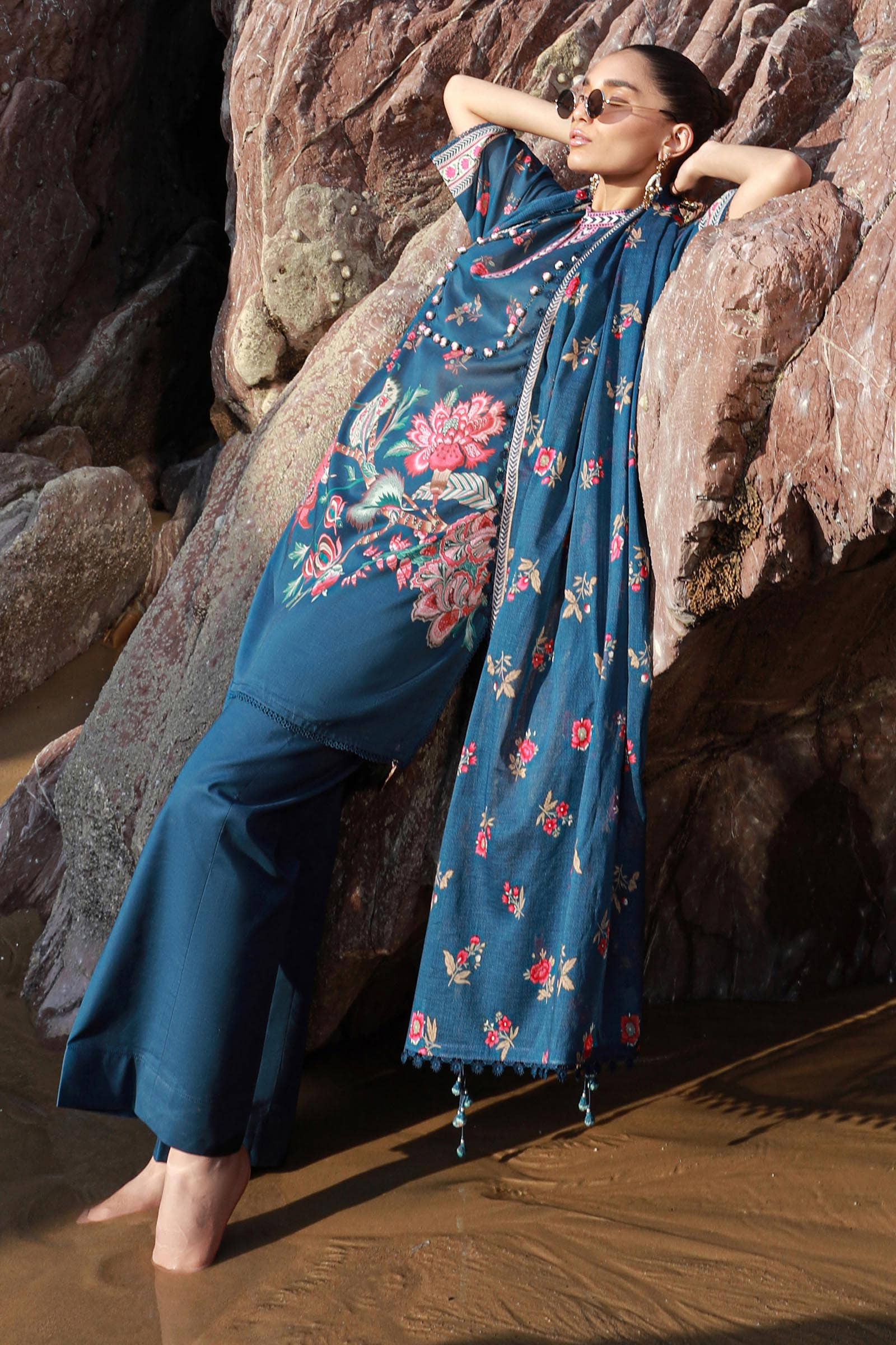 Sana Safinaz | Mahay Spring 24 | H241-020B-3CG -  Sana Safinaz Luxury -  House of Maryam
