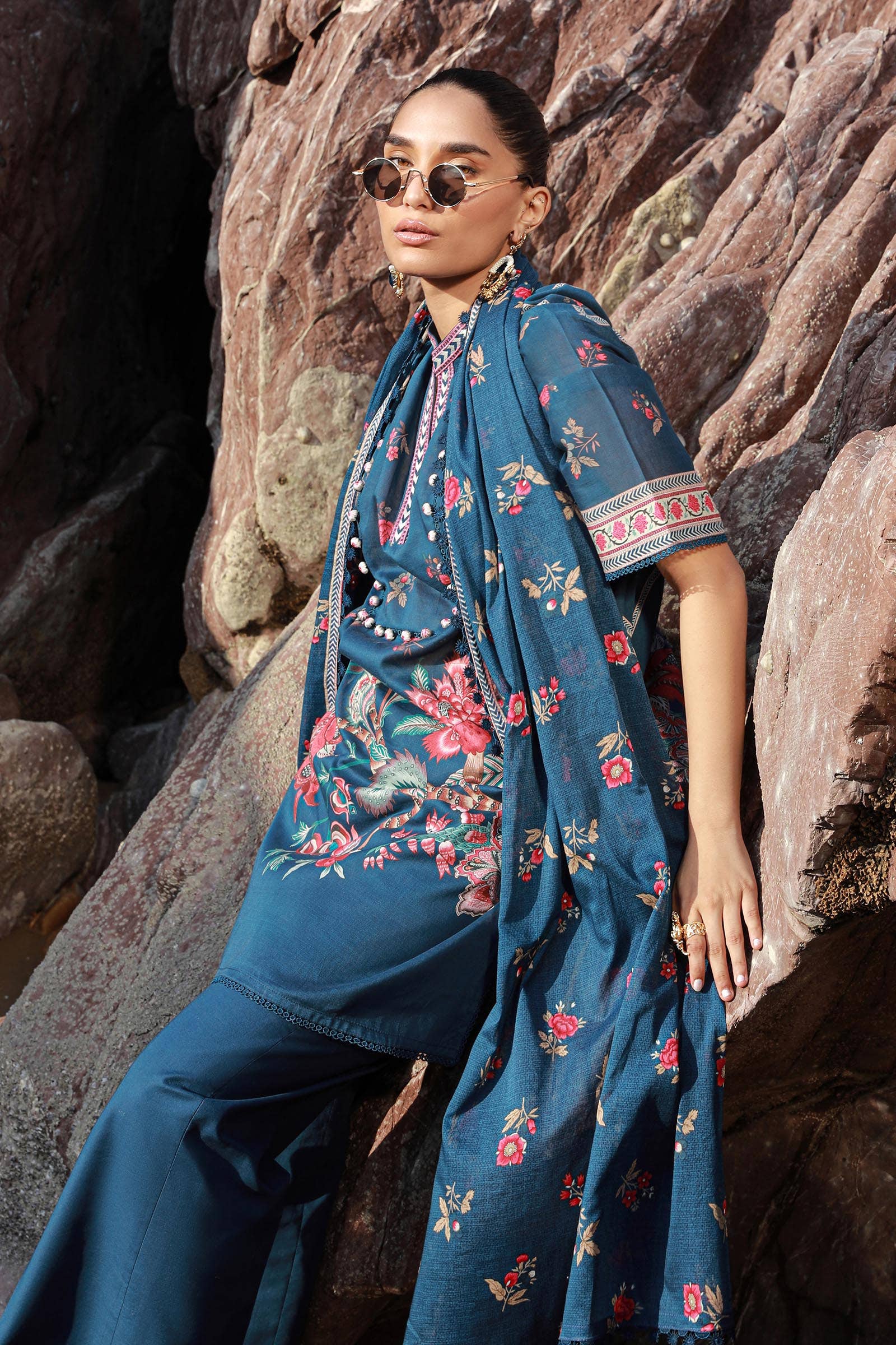 Sana Safinaz | Mahay Spring 24 | H241-020B-3CG -  Sana Safinaz Luxury -  House of Maryam