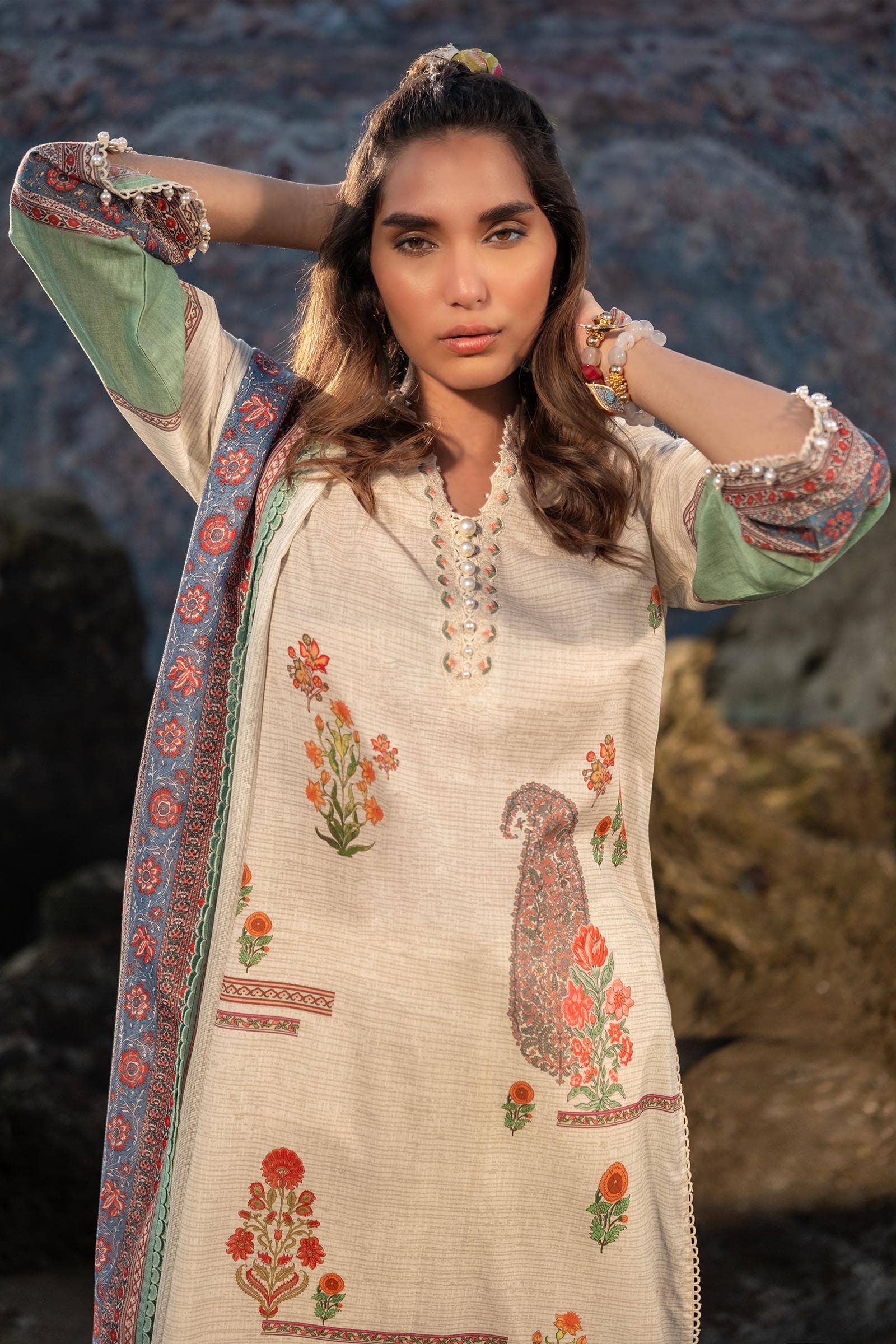 Sana Safinaz | Mahay Spring 24 | H241-022A-2BS -  Sana Safinaz Luxury -  House of Maryam