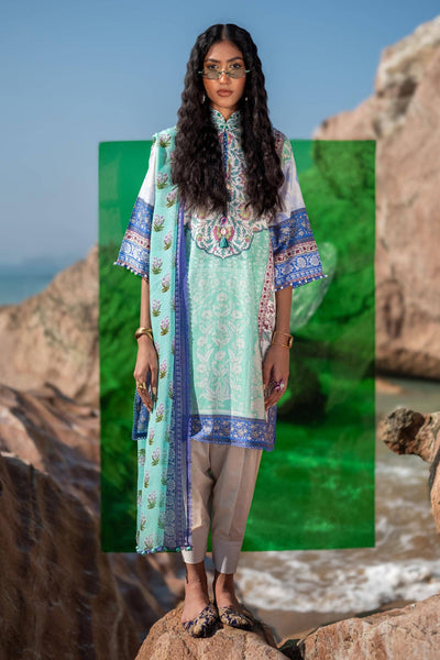 Sana Safinaz | Mahay Spring 24 | H241-003B-2BI -  Sana Safinaz Luxury - Original Designer Dress - House of Maryam