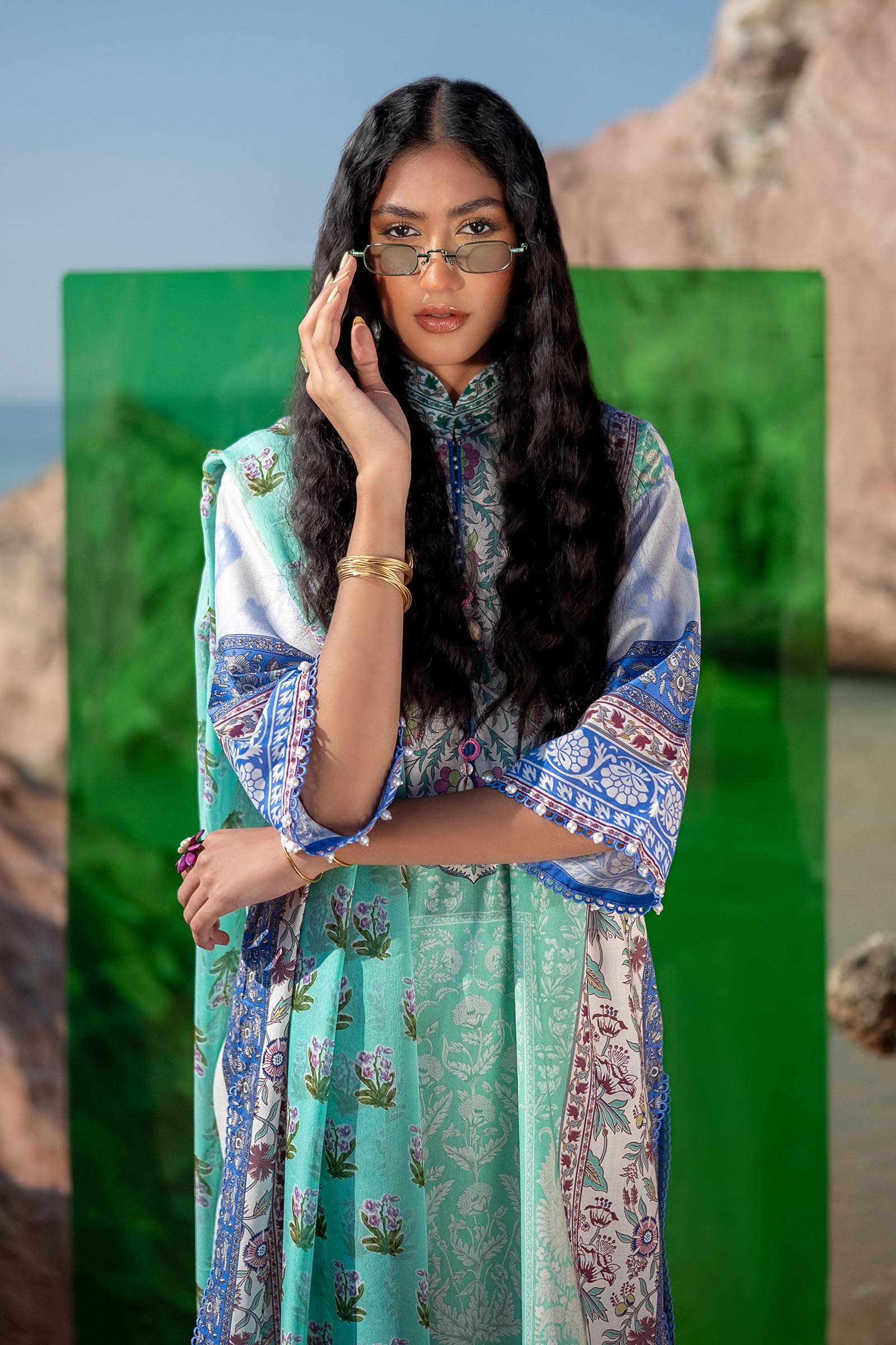 Sana Safinaz | Mahay Spring 24 | H241-003B-2BI -  Sana Safinaz Luxury -  House of Maryam