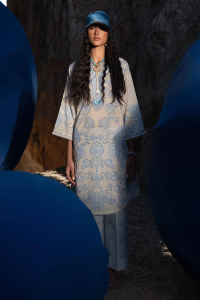 Sana Safinaz | Mahay Spring 24 | H241-025B-2AC -  Sana Safinaz Luxury - Original Designer Dress - House of Maryam