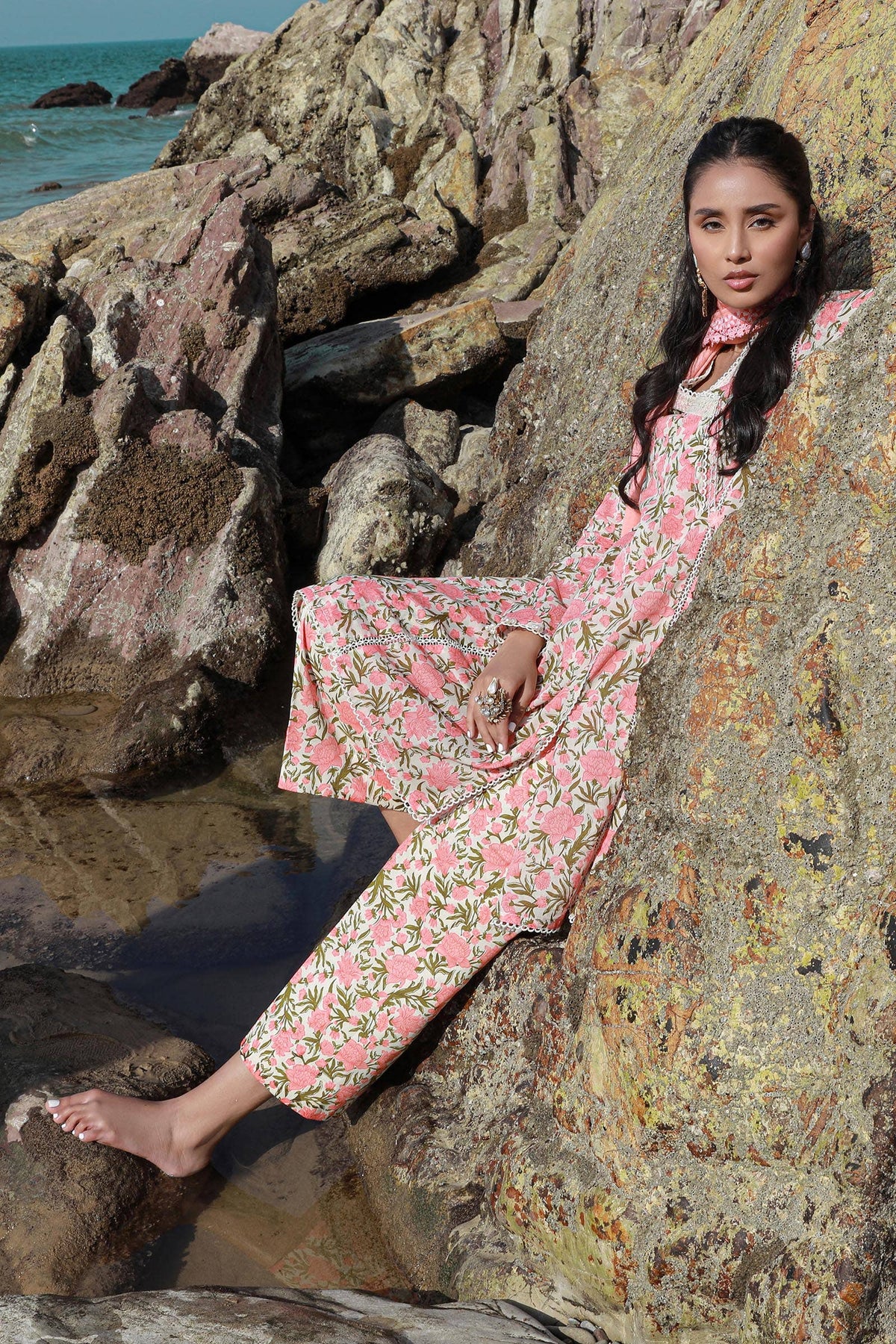 Sana Safinaz | Mahay Spring 24 | H241-004B-3CG -  Sana Safinaz Luxury - Original Designer Dress - House of Maryam