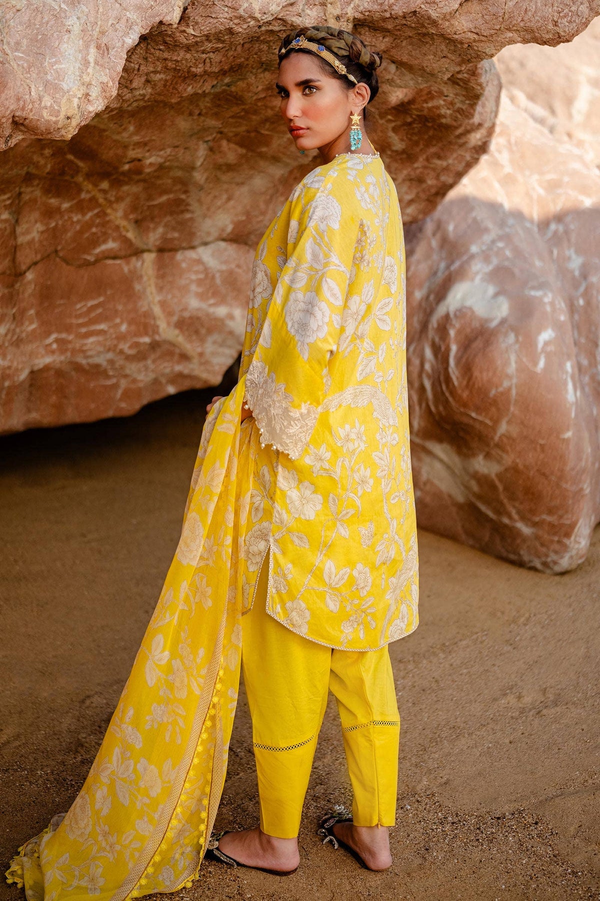 Sana Safinaz | Mahay Spring 24 | H241-001A-3CI -  Sana Safinaz Luxury - Original Designer Dress - House of Maryam