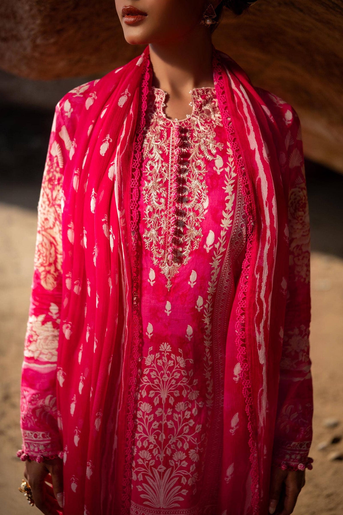 Sana Safinaz | Mahay Spring 24 | H241-005A-3CI -  Sana Safinaz Luxury - Original Designer Dress - House of Maryam