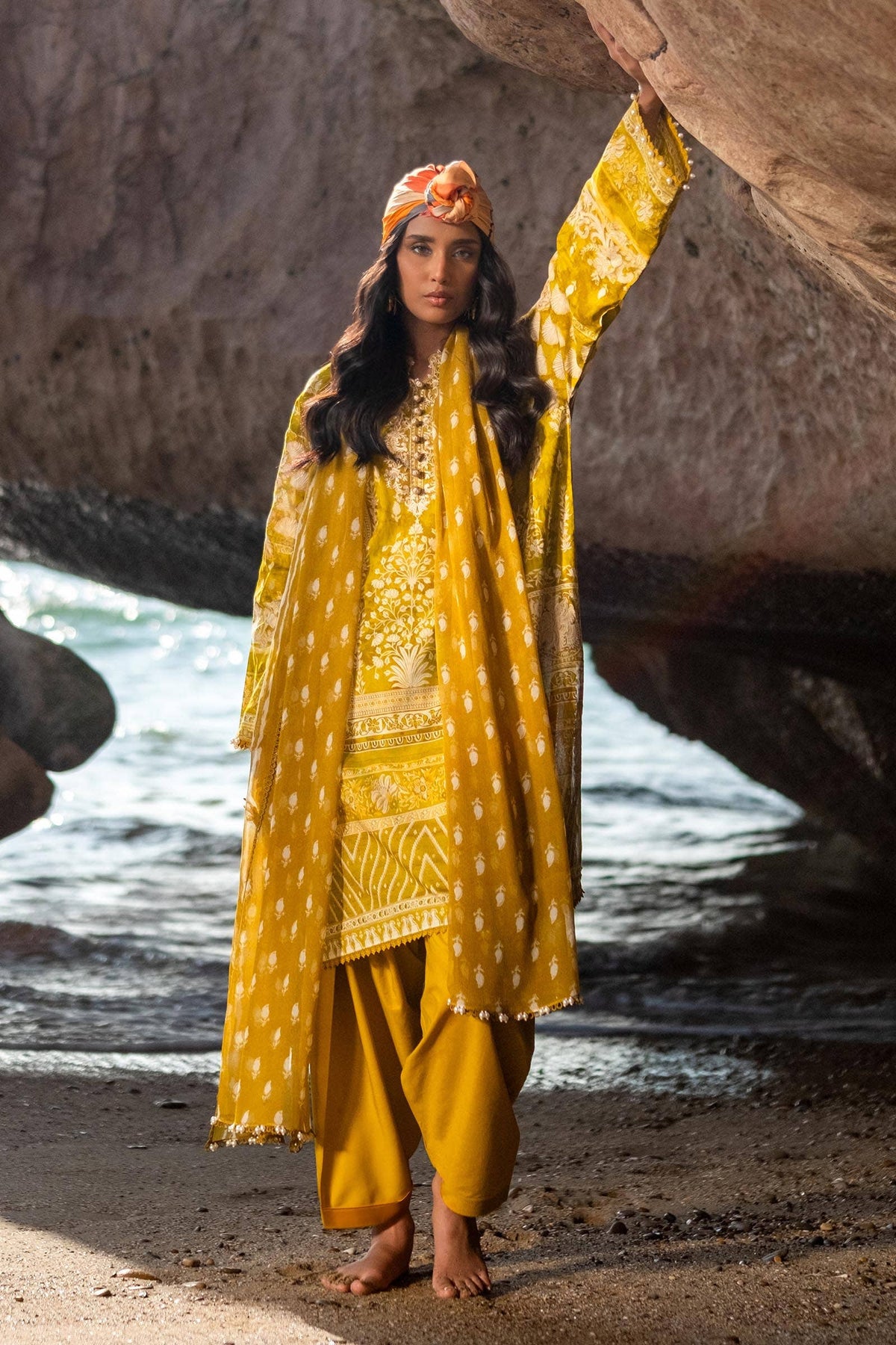 Sana Safinaz | Mahay Spring 24 | H241-005B-3CI -  Sana Safinaz Luxury - Original Designer Dress - House of Maryam