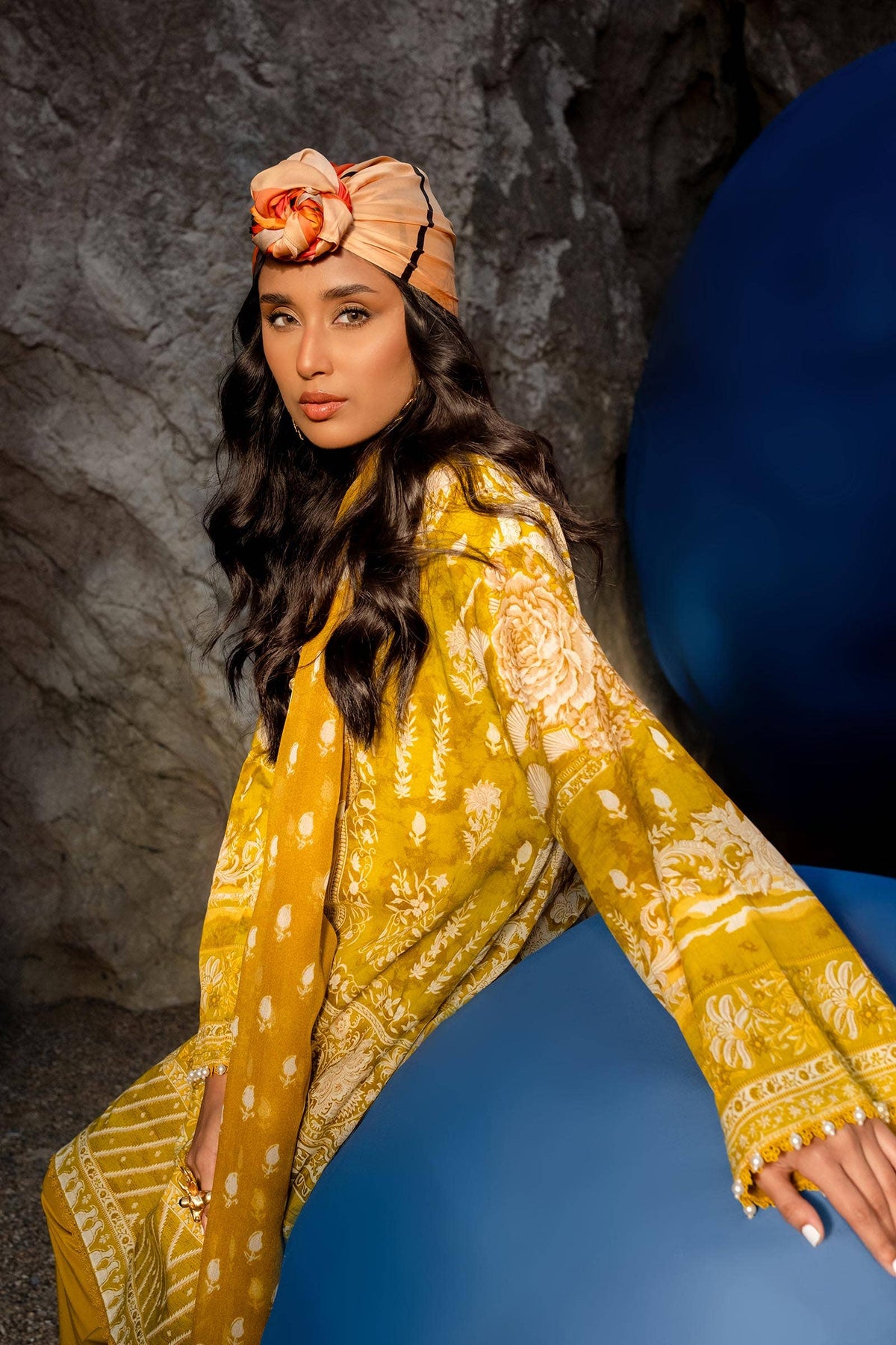 Sana Safinaz | Mahay Spring 24 | H241-005B-3CI -  Sana Safinaz Luxury - Original Designer Dress - House of Maryam