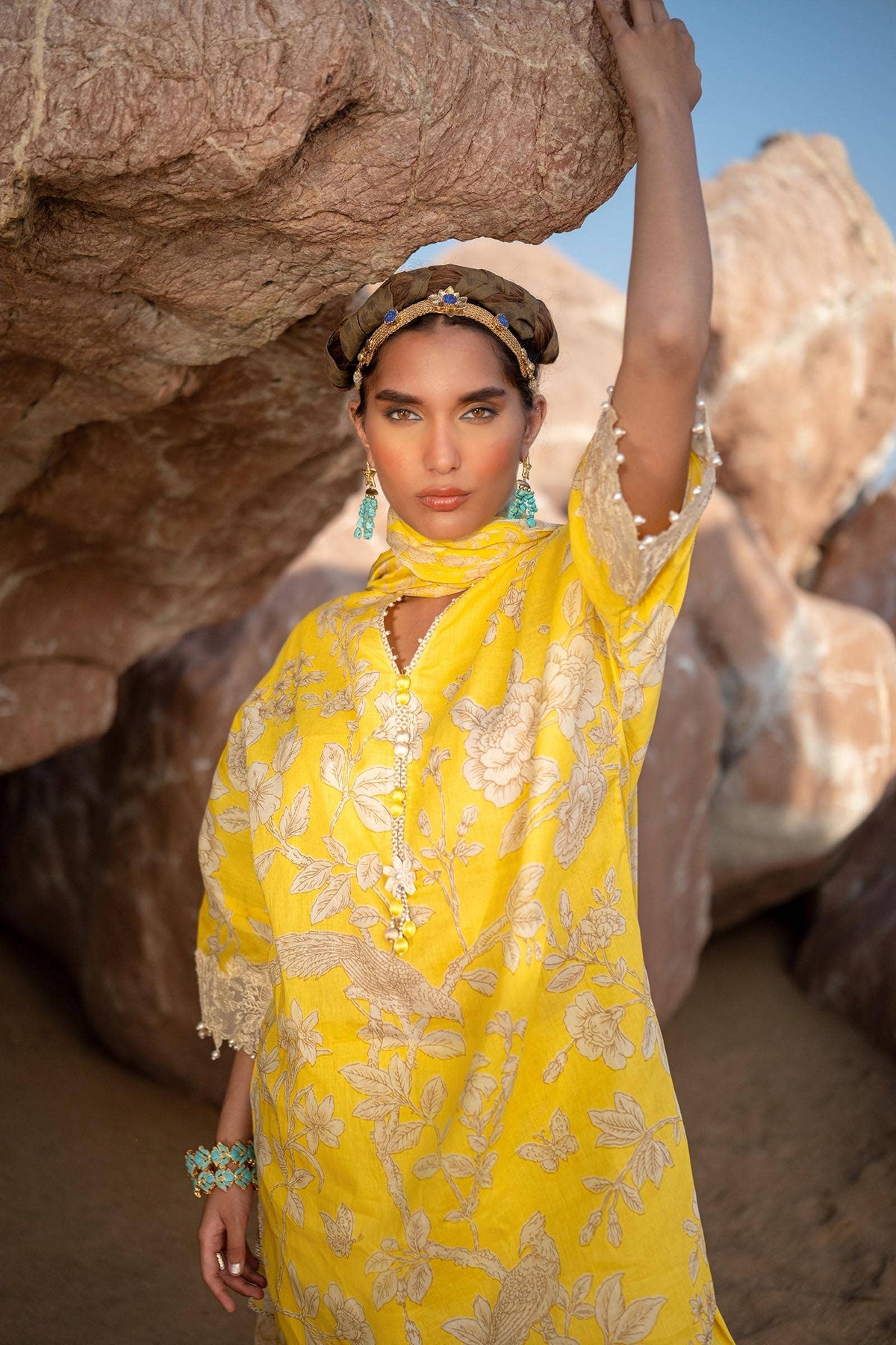 Sana Safinaz | Mahay Spring 24 | H241-001A-3CI -  Sana Safinaz Luxury - Original Designer Dress - House of Maryam