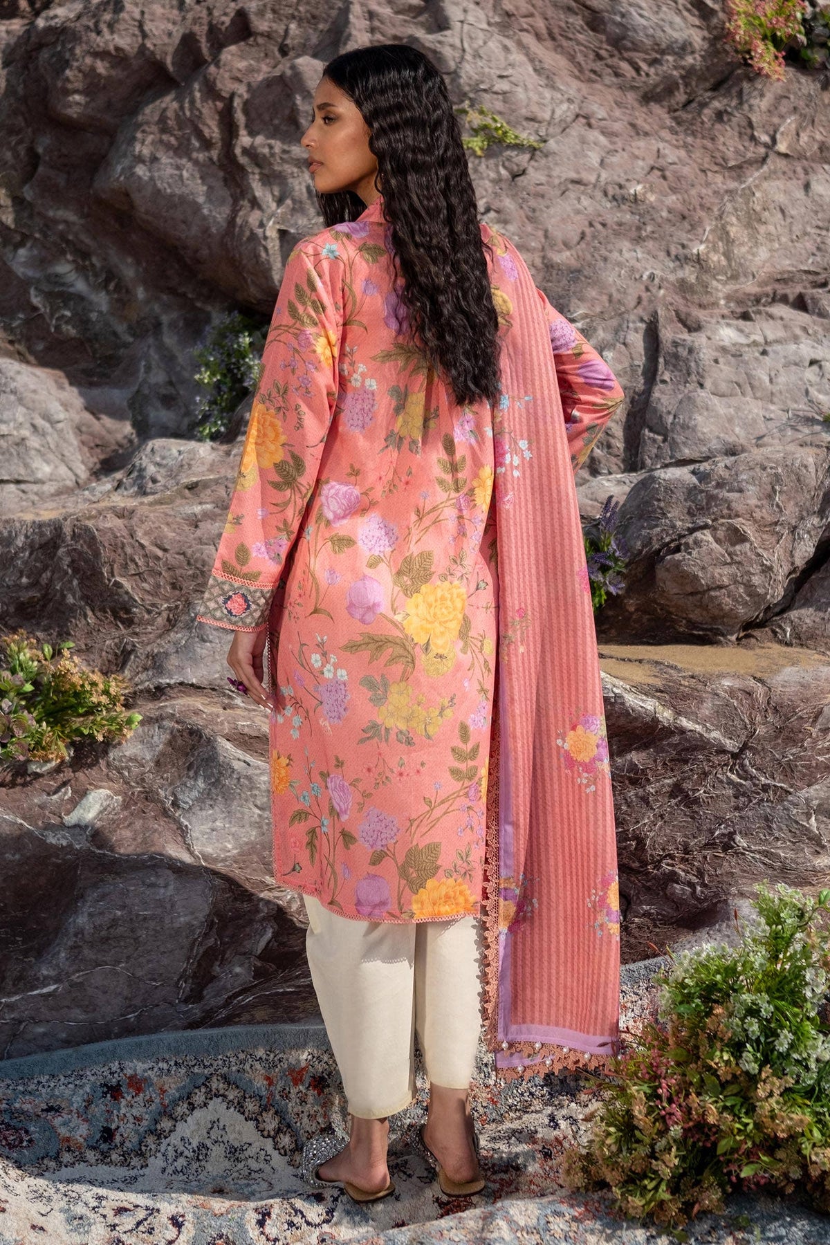 Sana Safinaz | Mahay Spring 24 | H241-007A-2S -  Sana Safinaz Luxury - Original Designer Dress - House of Maryam