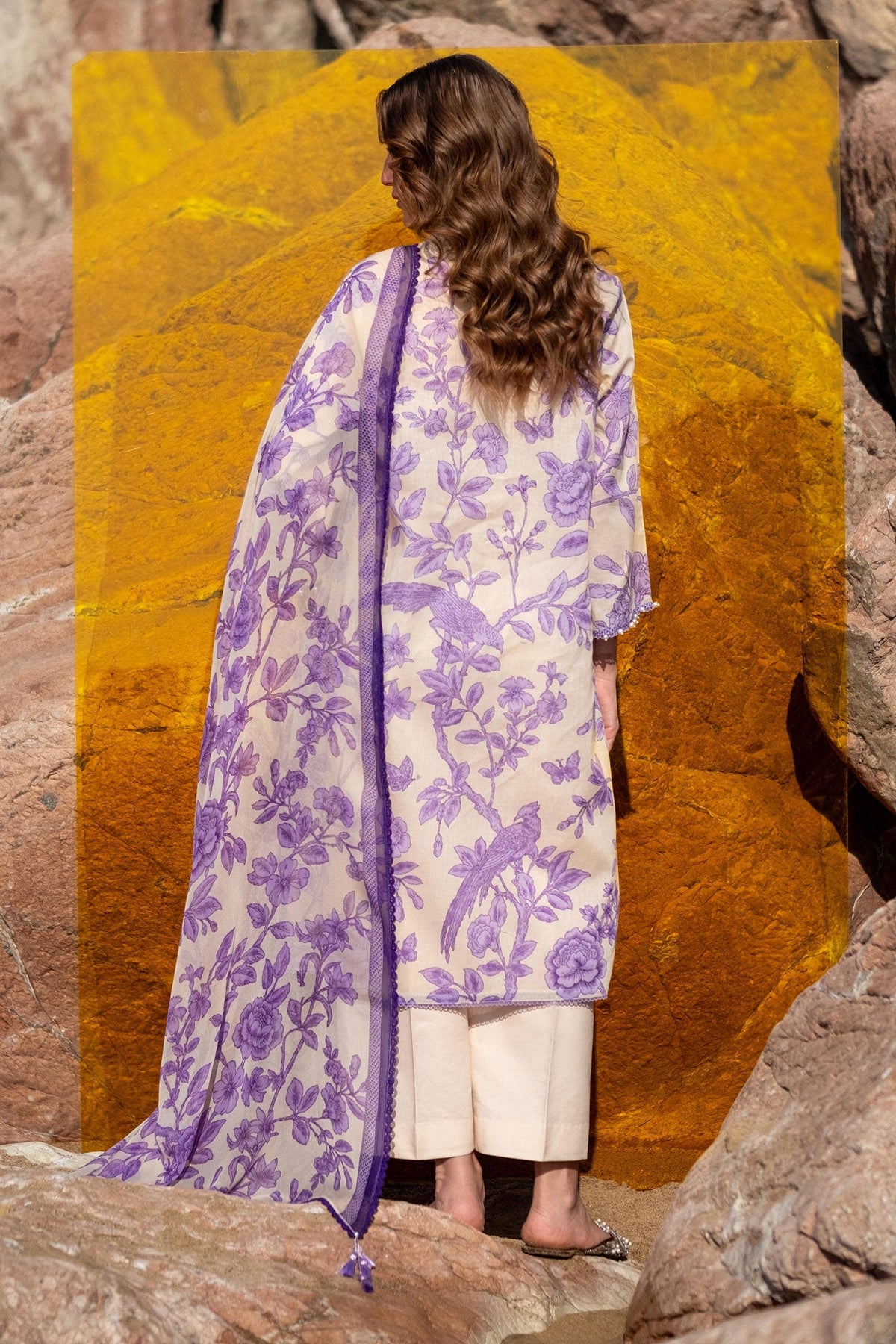 Sana Safinaz | Mahay Spring 24 | H241-001B-3CI -  Sana Safinaz Luxury - Original Designer Dress - House of Maryam