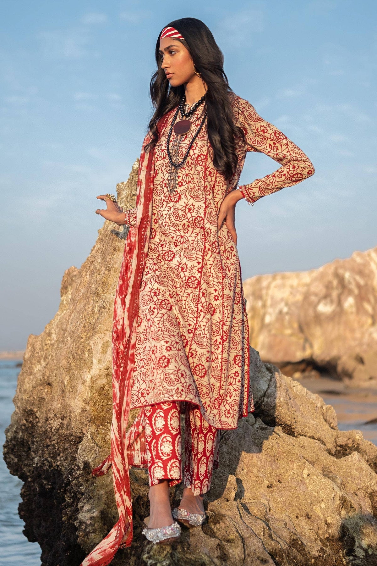 Sana Safinaz | Mahay Spring 24 | H241-008B-3CG -  Sana Safinaz Luxury - Original Designer Dress - House of Maryam