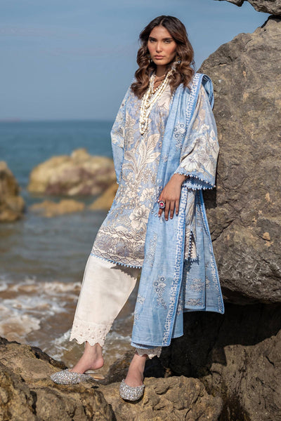 Sana Safinaz | Mahay Spring 24 | H241-009A-2DD -  Sana Safinaz Luxury - Original Designer Dress - House of Maryam
