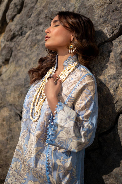 Sana Safinaz | Mahay Spring 24 | H241-009A-2DD -  Sana Safinaz Luxury - Original Designer Dress - House of Maryam