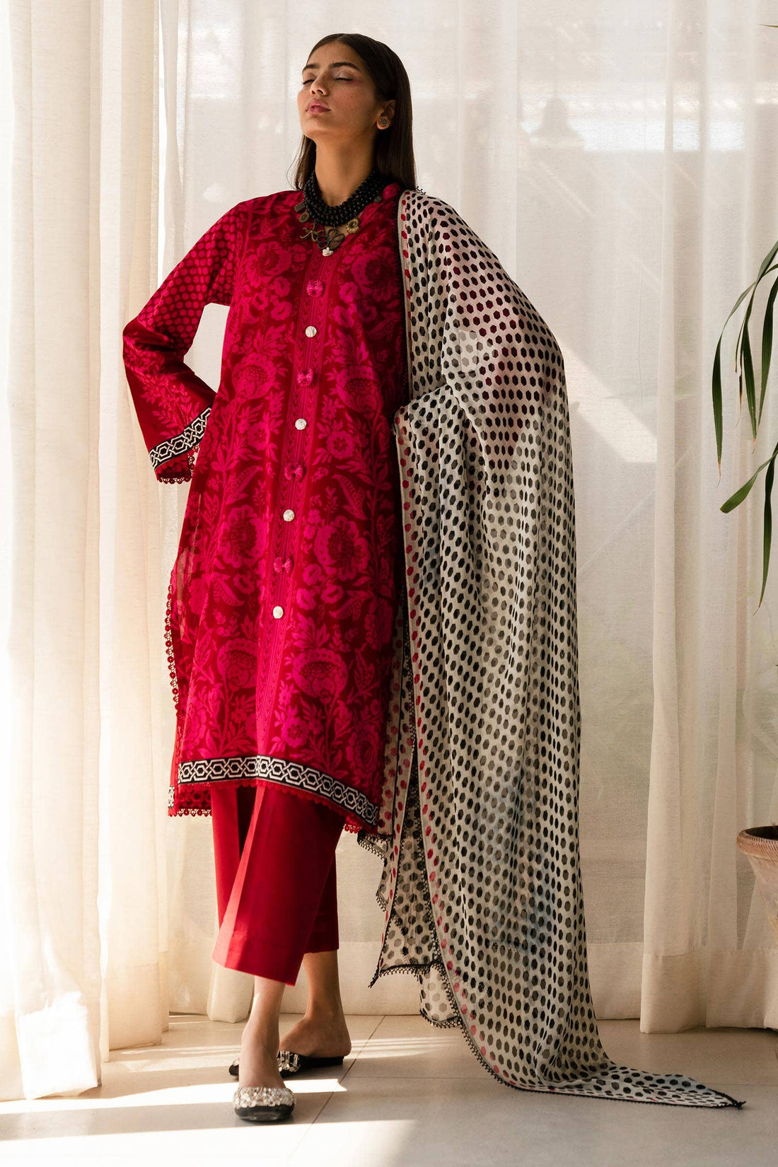 Sana Safinaz | Mahay Spring 24 | H241-010A-3CI -  Sana Safinaz Luxury -  House of Maryam