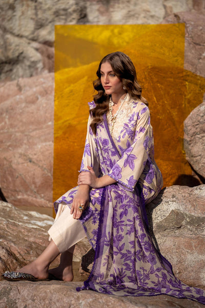 Sana Safinaz | Mahay Spring 24 | H241-001B-3CI -  Sana Safinaz Luxury - Original Designer Dress - House of Maryam