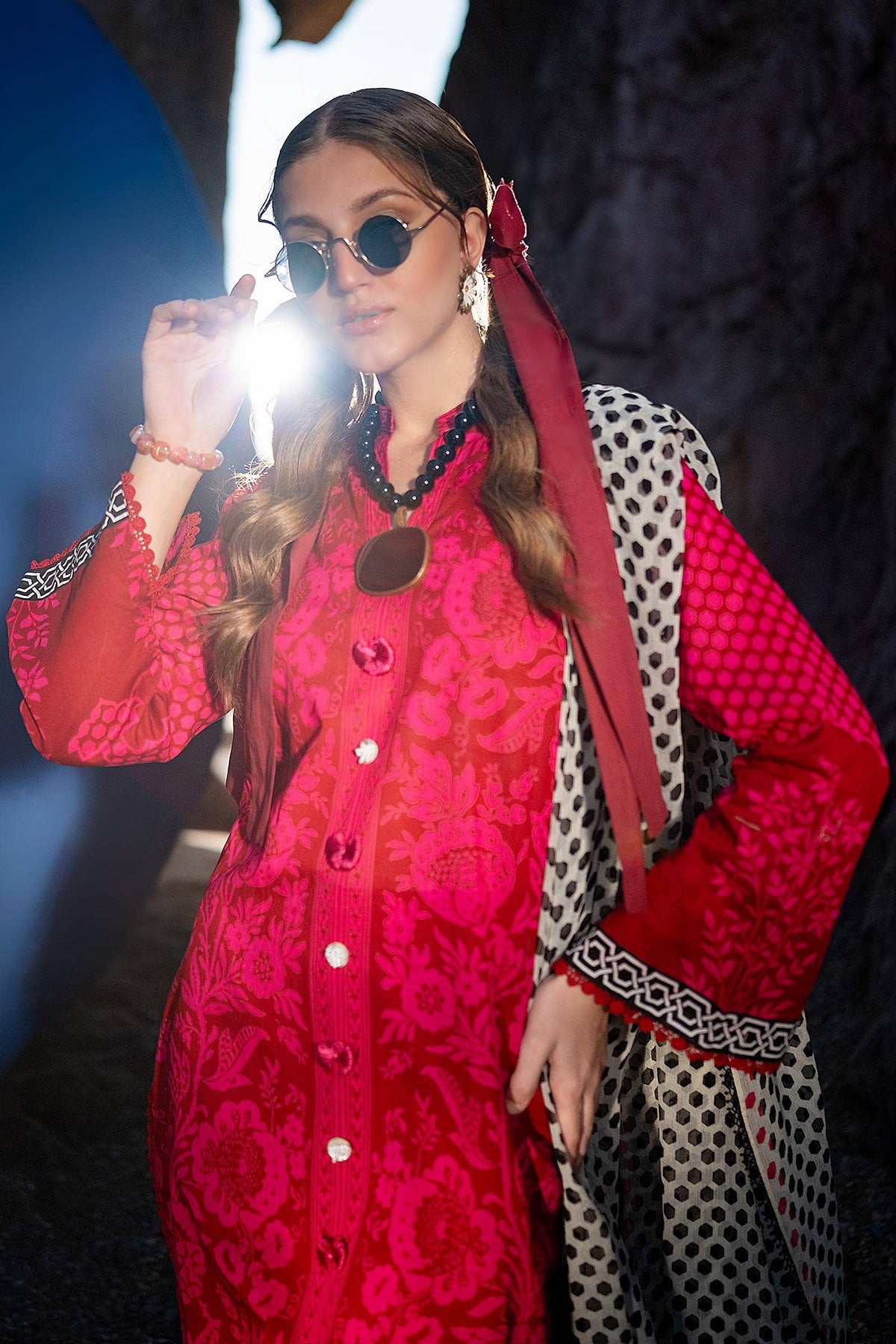 Sana Safinaz | Mahay Spring 24 | H241-010A-3CI -  Sana Safinaz Luxury - Original Designer Dress - House of Maryam