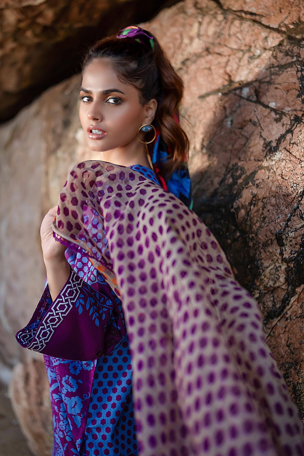 Sana Safinaz | Mahay Spring 24 | H241-010B-3CI -  Sana Safinaz Luxury - Original Designer Dress - House of Maryam