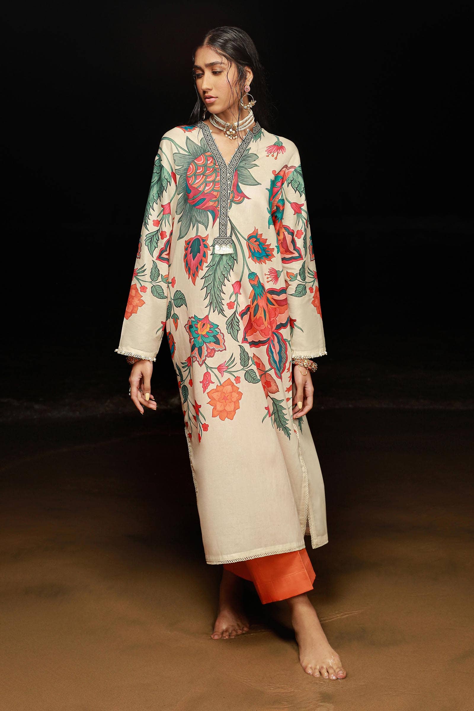 Sana Safinaz | Mahay Spring 24 | H241-011B-2C -  Sana Safinaz Luxury -  House of Maryam