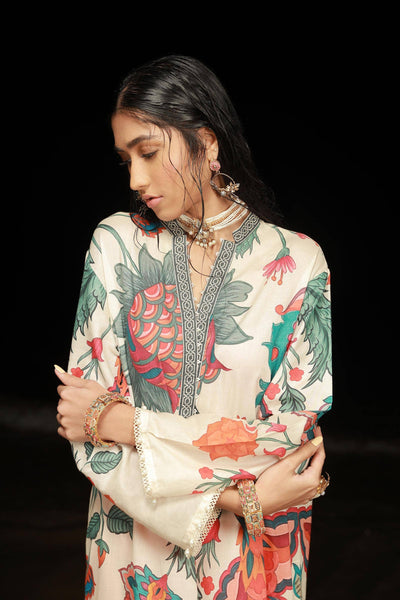 Sana Safinaz | Mahay Spring 24 | H241-011B-2C -  Sana Safinaz Luxury - Original Designer Dress - House of Maryam