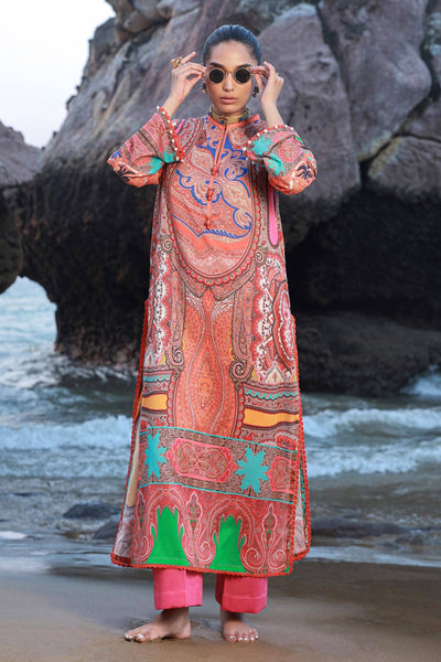 Sana Safinaz | Mahay Spring 24 | H241-012A-2C -  Sana Safinaz Luxury - Original Designer Dress - House of Maryam