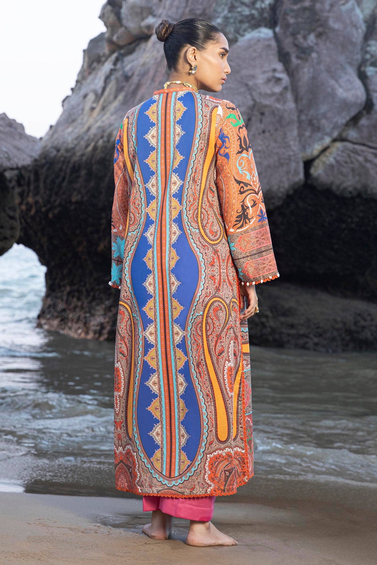 Sana Safinaz | Mahay Spring 24 | H241-012A-2C -  Sana Safinaz Luxury - Original Designer Dress - House of Maryam