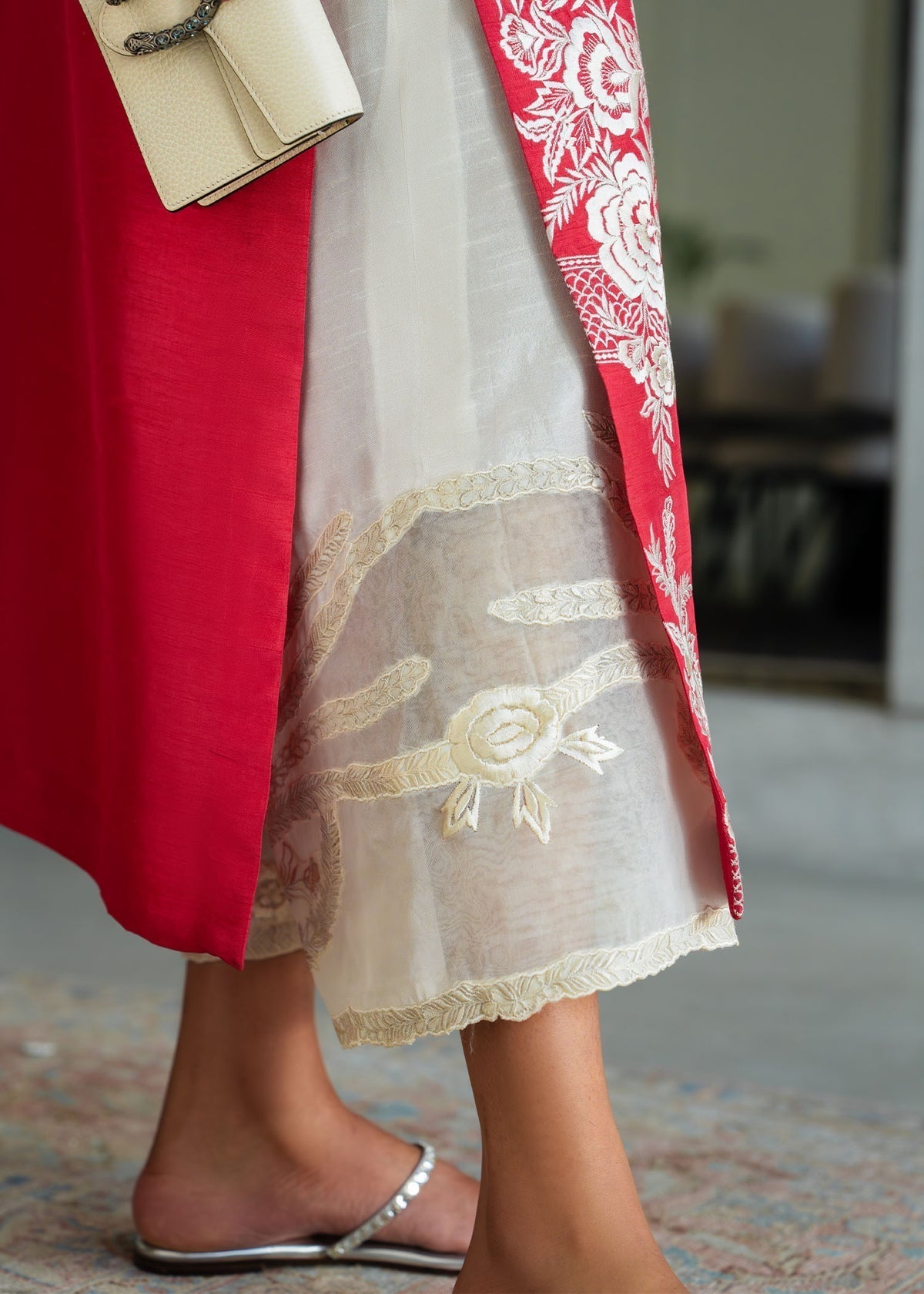 Mahgul | Mahsa Formals | Coral Majesty-Brand:Mahgul-Type:Ladies Clothes-Candy Pink-Silk-House of Maryam- Buy in UK, USA