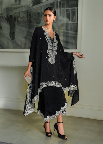 Mahgul | Mahsa Formals | Shadow Luxe-Brand:Mahgul-Type:Ladies Clothes-Black-Silk-House of Maryam- Buy in UK, USA