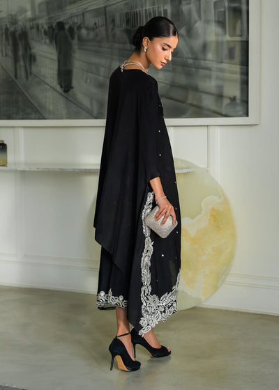 Mahgul | Mahsa Formals | Shadow Luxe-Brand:Mahgul-Type:Ladies Clothes-Black-Silk-House of Maryam- Buy in UK, USA