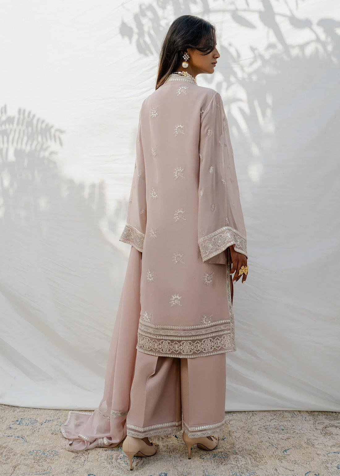 Mahgul | Eid Edit 2024 | Mauve Flora by Designer Mahgul - House of Maryam - Pakistani Designer Ethnic Wear in {{ shop.shopifyCountryName }}