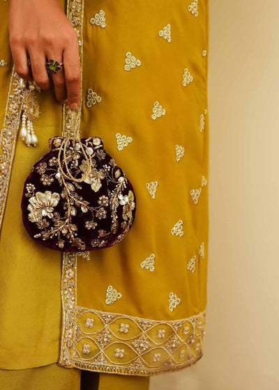 Mahgul | Eid Edit 2024 | Mustard Shine -  Mahgul Luxury - Original Designer Dress - House of Maryam