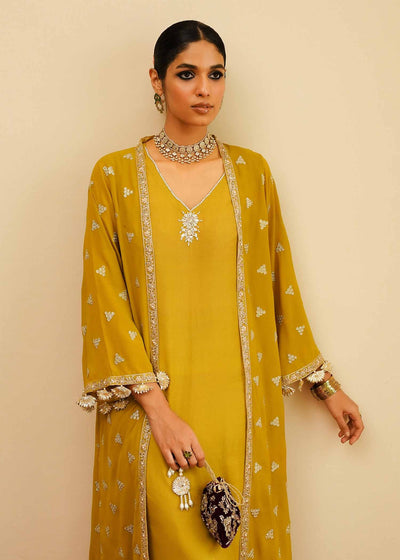 Mahgul | Eid Edit 2024 | Mustard Shine -  Mahgul Luxury - Original Designer Dress - House of Maryam
