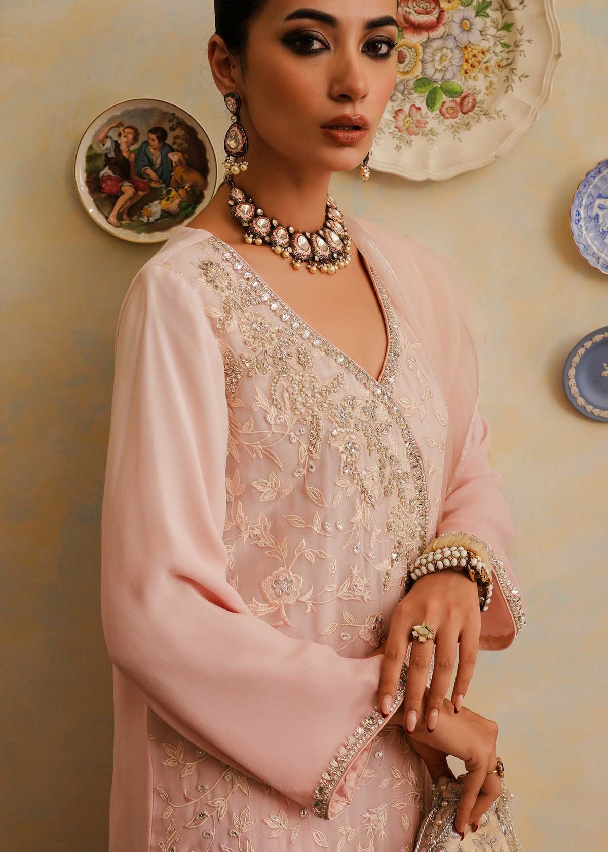 Mahgul | Eid Edit 2024 | Pink Shade -  Mahgul Luxury - Original Designer Dress - House of Maryam