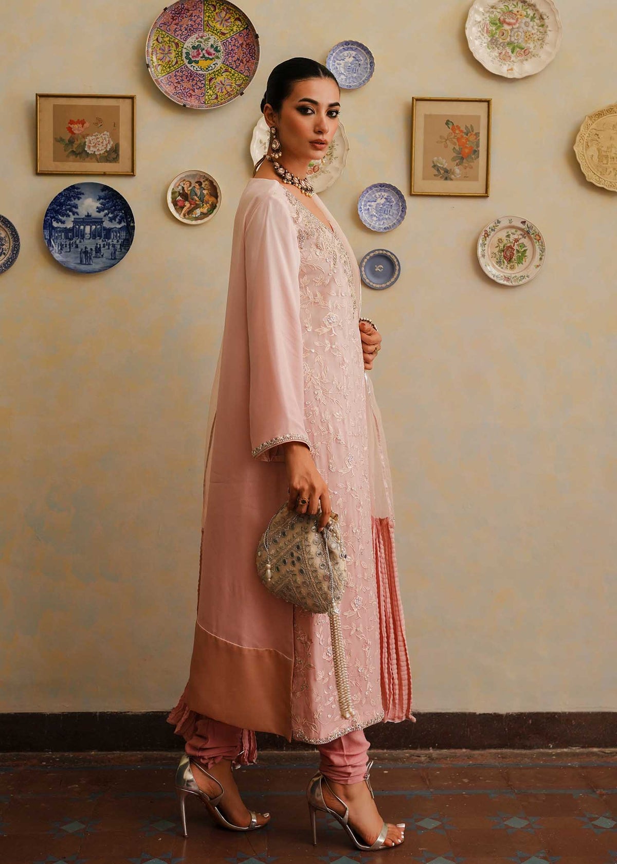 Mahgul | Eid Edit 2024 | Pink Shade -  Mahgul Luxury - Original Designer Dress - House of Maryam