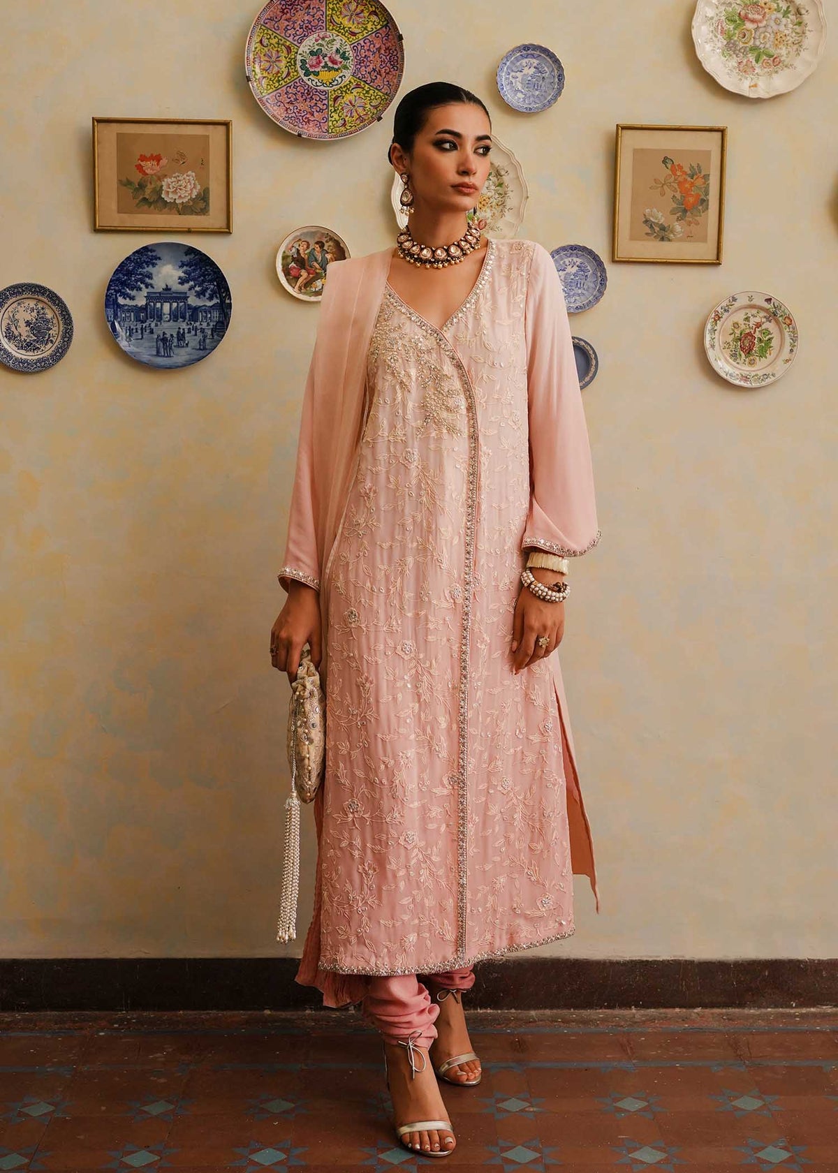 Mahgul | Eid Edit 2024 | Pink Shade -  Mahgul Luxury - Original Designer Dress - House of Maryam