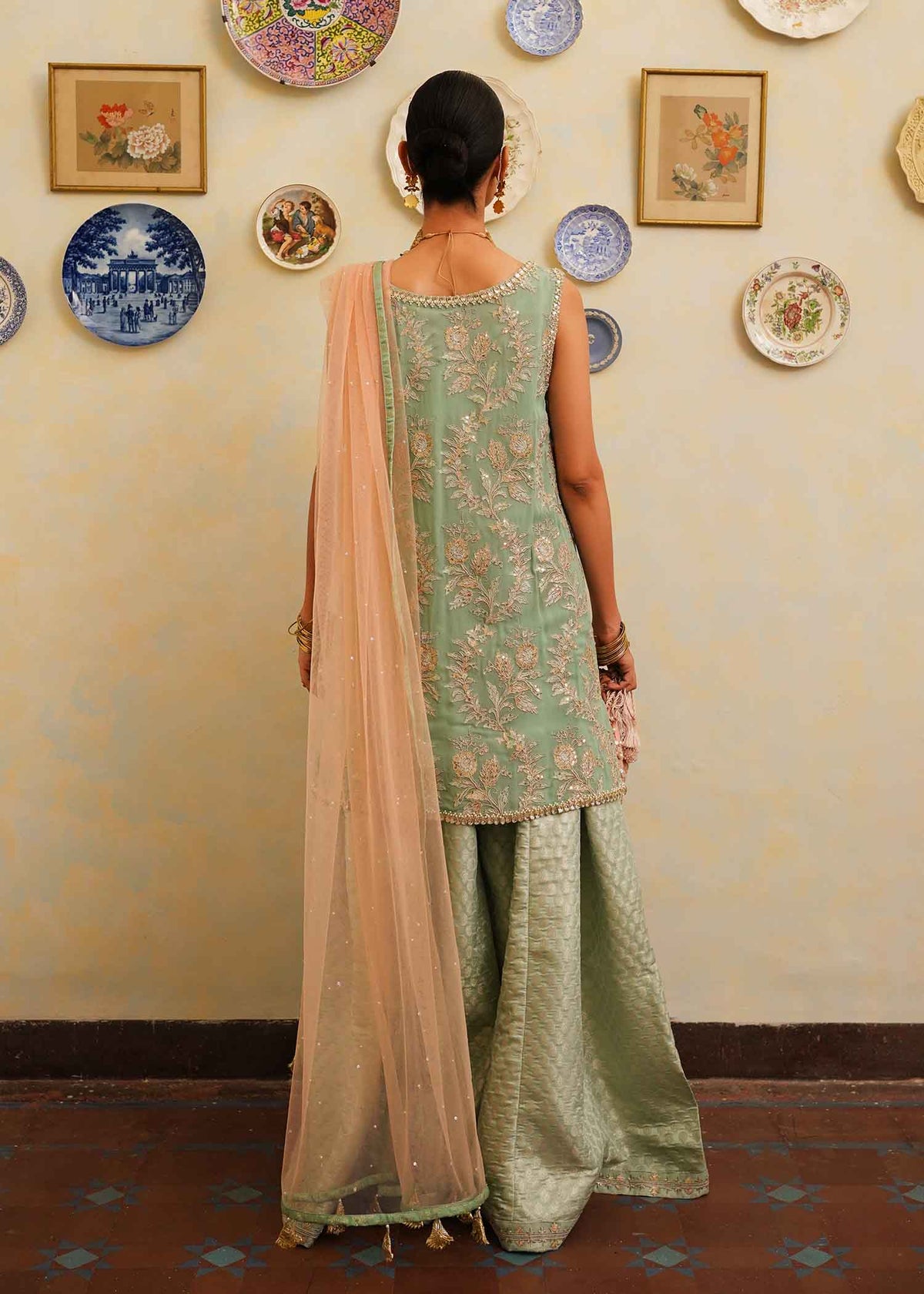 Mahgul | Eid Edit 2024 | Aqua Dream -  Mahgul Luxury - Original Designer Dress - House of Maryam