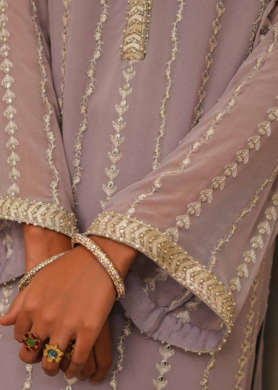 Mahgul | Eid Edit 2024 | Lavender Lines -  Mahgul Luxury - Original Designer Dress - House of Maryam