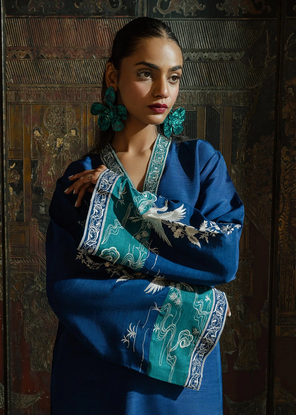 Mahgul | Eid Edit 2024 | Midnight Crush -  Mahgul Luxury - Original Designer Dress - House of Maryam