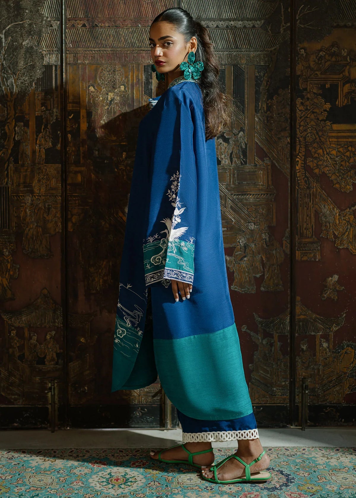 Mahgul | Eid Edit 2024 | Midnight Crush -  Mahgul Luxury - Original Designer Dress - House of Maryam