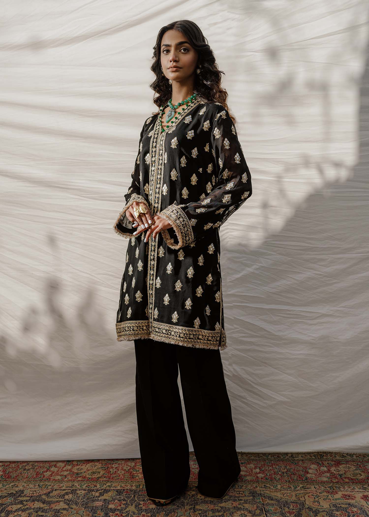 Mahgul | Eid Edit 2024 | Black Stone by Designer Mahgul - House of Maryam - Pakistani Designer Ethnic Wear in {{ shop.shopifyCountryName }}