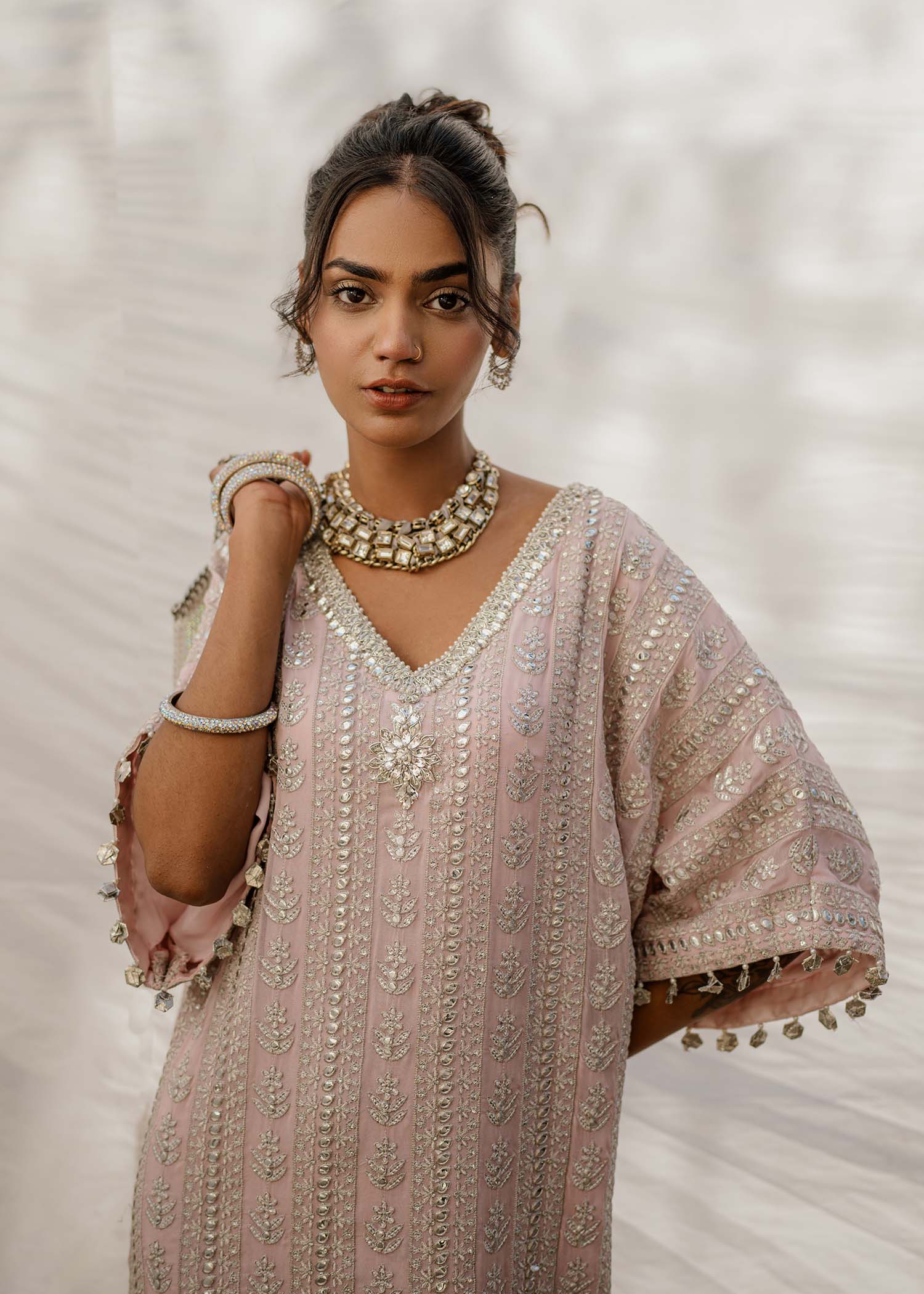 Mahgul | Eid Edit 2024 | Rose Mirror by Designer Mahgul - House of Maryam - Pakistani Designer Ethnic Wear in {{ shop.shopifyCountryName }}