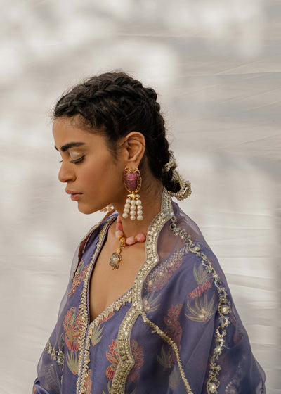 Mahgul | Eid Edit 2024 | Damson Diamante -  Mahgul Luxury - Original Designer Dress - House of Maryam