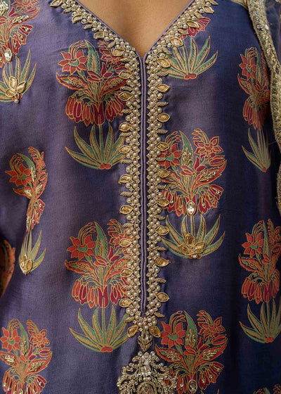 Mahgul | Eid Edit 2024 | Damson Diamante -  Mahgul Luxury - Original Designer Dress - House of Maryam