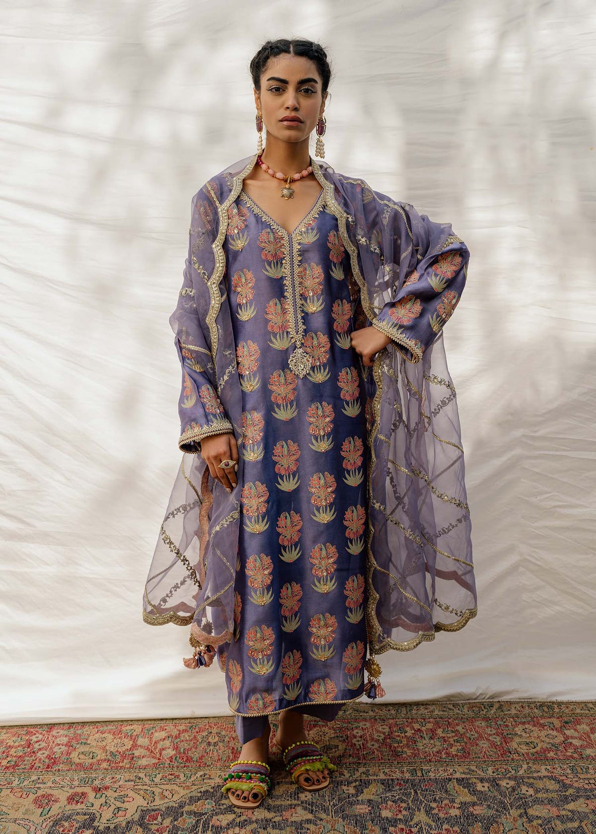 Mahgul | Eid Edit 2024 | Damson Diamante -  Mahgul Luxury - Original Designer Dress - House of Maryam