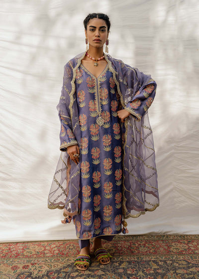 Mahgul | Eid Edit 2024 | Damson Diamante -  Mahgul Luxury - Original Designer Dress - House of Maryam