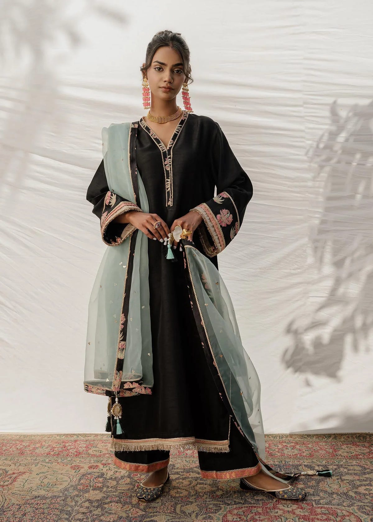 Mahgul | Eid Edit 2024 | Black Sea -  Mahgul Luxury - Original Designer Dress - House of Maryam